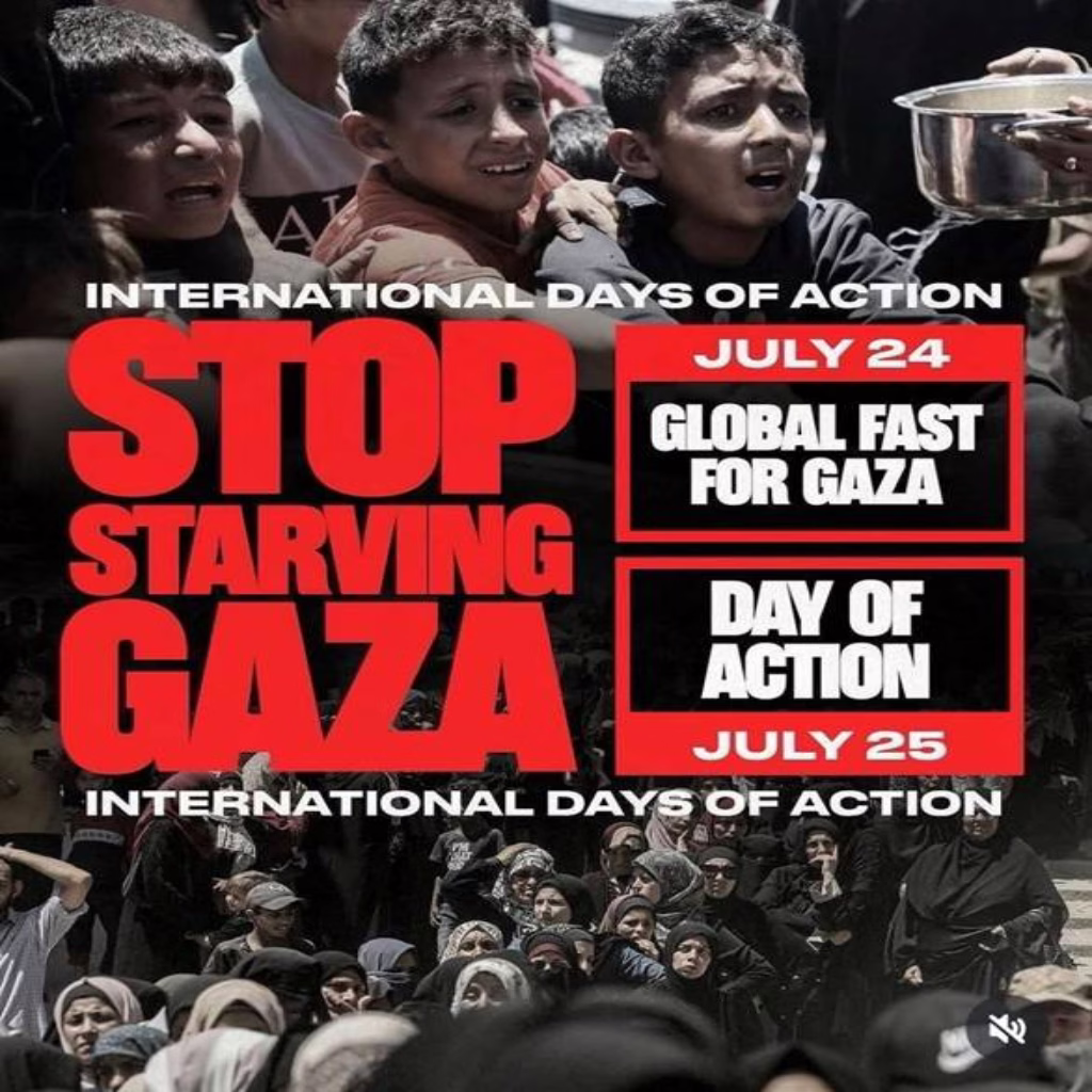Aksi Internasional serukan stop genosida dan Kelaparan di Gaza